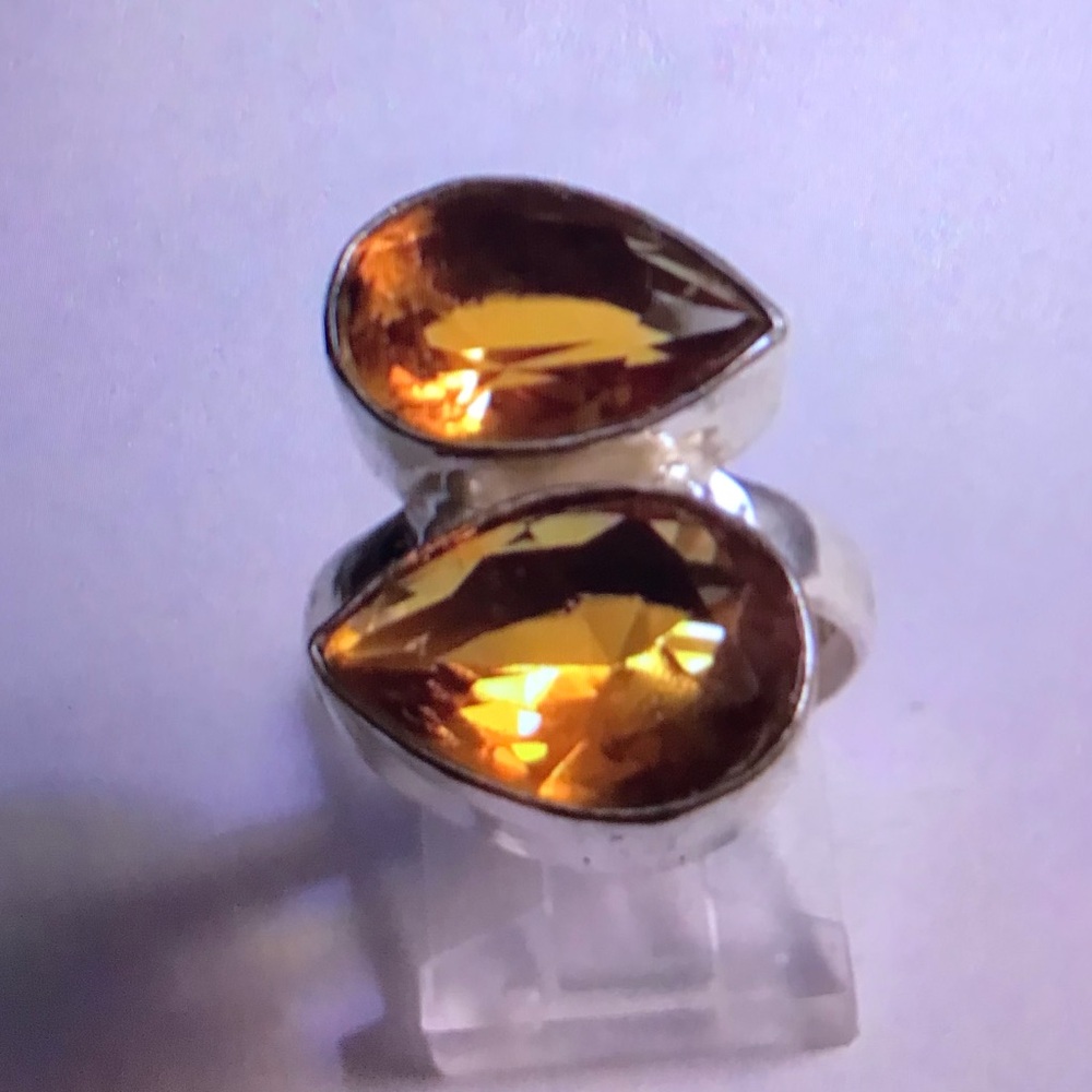 Citrine 925 Sterling Silver Ring